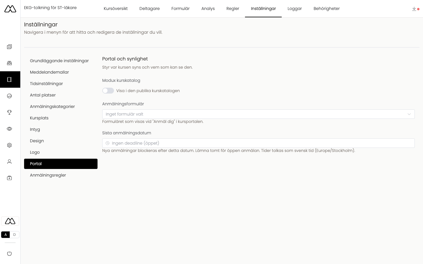 Portal och synlighet